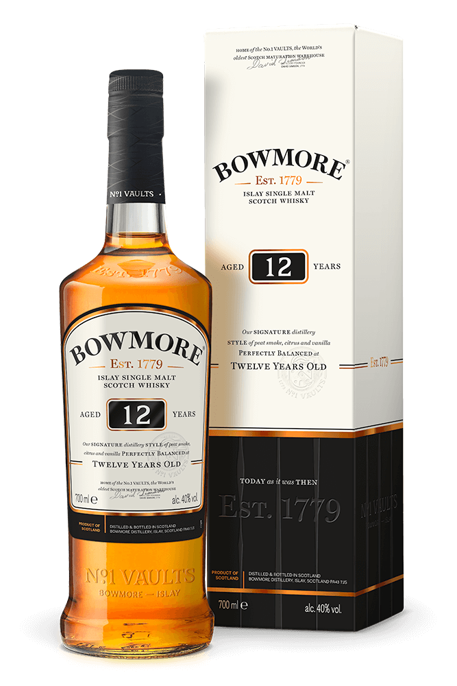 Bowmore 12 Year Old Single Malt Scotch Whisky (750ml) – Kakaako Wine Bowmore 12 Year Old Single Malt Scotch Whisky (750ml) – Kakaako Wine