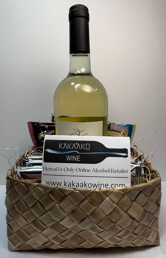 White Wine (1 bottle) Gift Basket