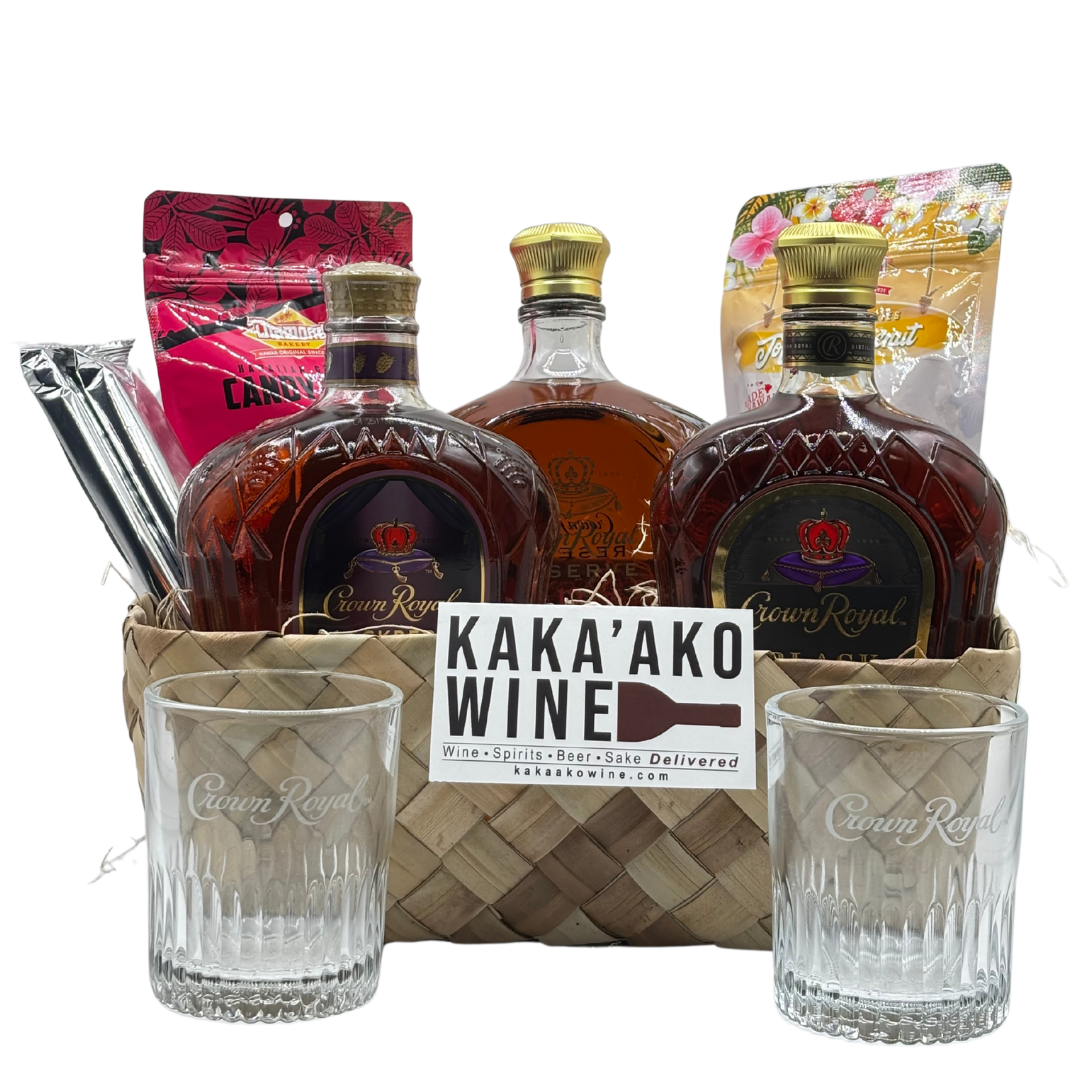 Crown Royal Premium Pack w/ 2 Rocks Glasses
