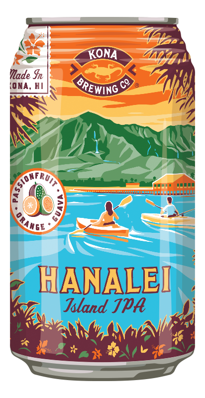 Kona Brewing Hanalei Island IPA 6 Pack Cans (12 oz)