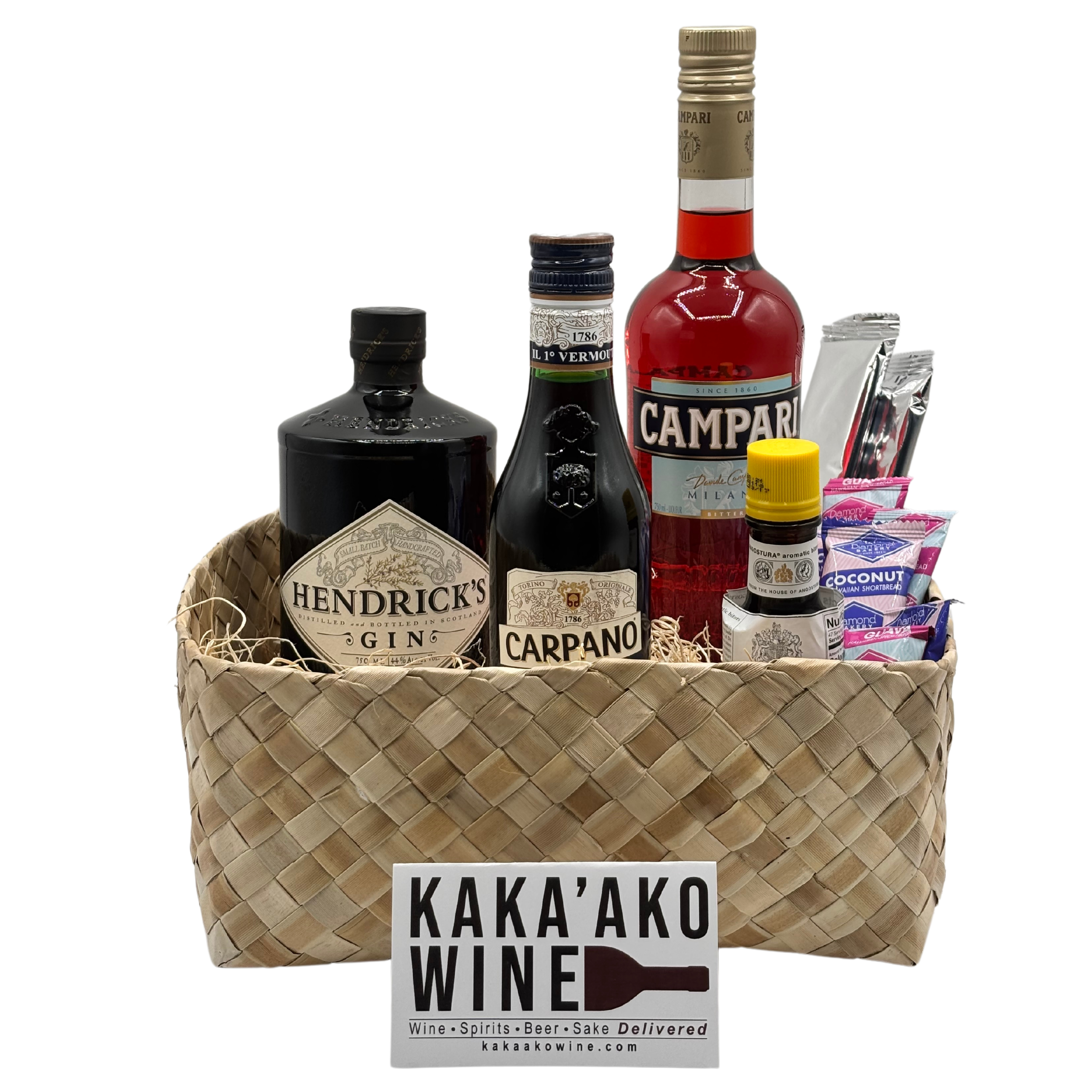 Classic Negroni Cocktail Kit Gift Basket – Kakaako Wine Classic Negroni Cocktail Kit Gift Basket – Kakaako Wine