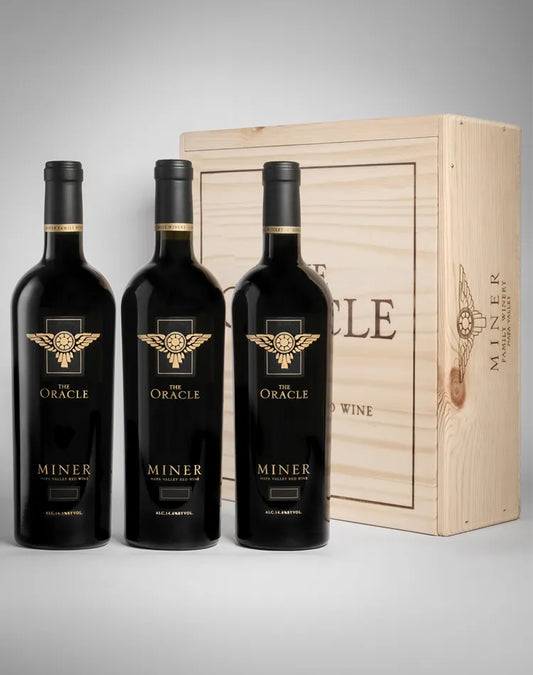 Miner Family Vineyards The Oracle Vertical with wood box