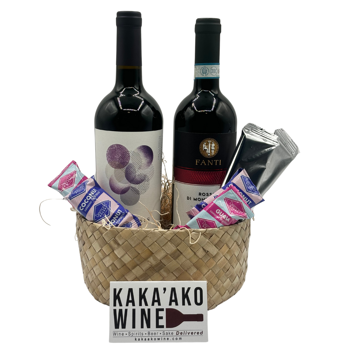 Upgrade 1 or 2 Custom Bottle Purchase to a Gift Basket