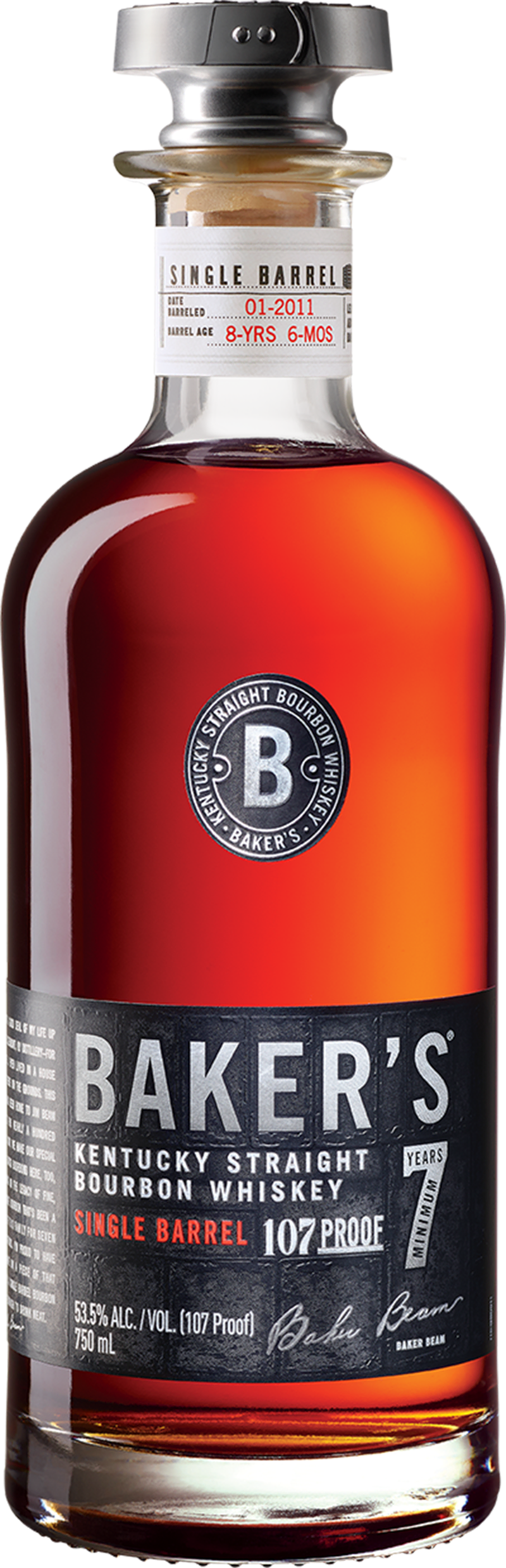 Baker's Bourbon 7 Year Single Barrel Whiskey (750ml) – Kakaako Wine Baker's Bourbon 7 Year Single Barrel Whiskey (750ml) – Kakaako Wine