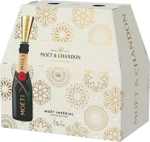 Moet & Chandon Brut Imperial (6 x 187ml + 6 flutes)