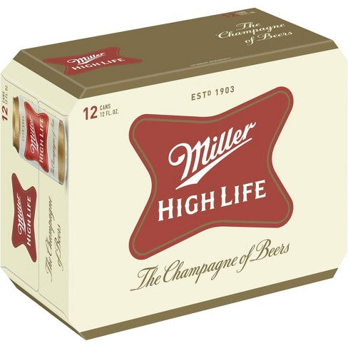 Miller High Life 12 Cans (12 oz)