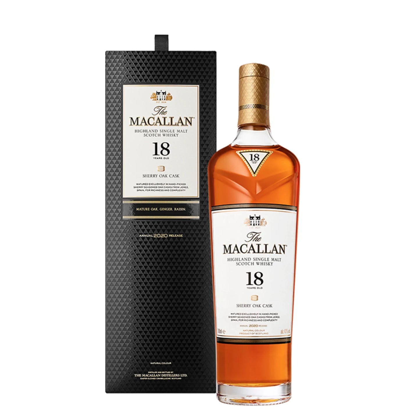 The Macallan Sherry Oak 18 Years Old Scotch Whisky (750ml)