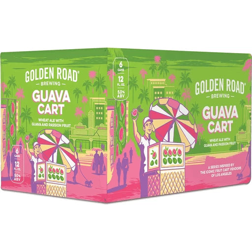 Golden Road Guava Cart Wheat Ale 6 Cans (12 oz)