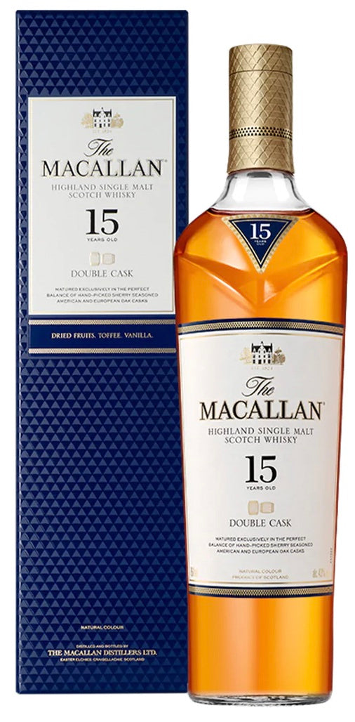 The Macallan Double Cask 15 Years Old Scotch Whisky (750ml