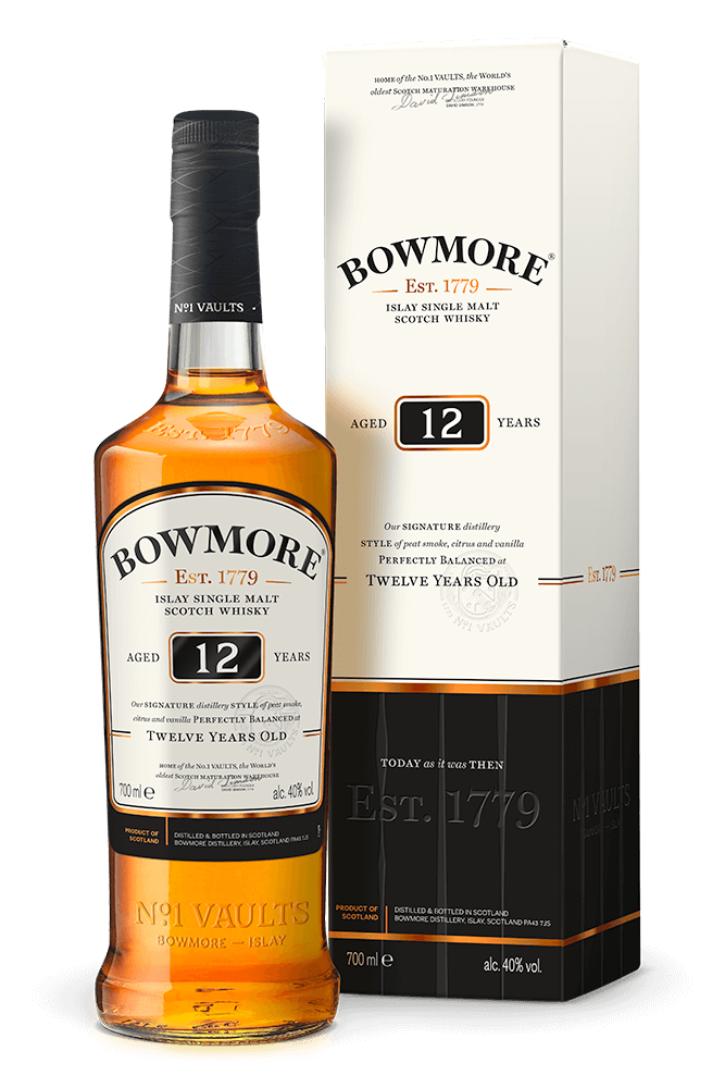 Bowmore 12 Year Old Single Malt Scotch Whisky (750ml)