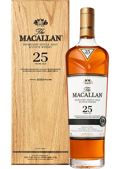 The Macallan Sherry Oak 25 Years Old Scotch Whisky (750ml)