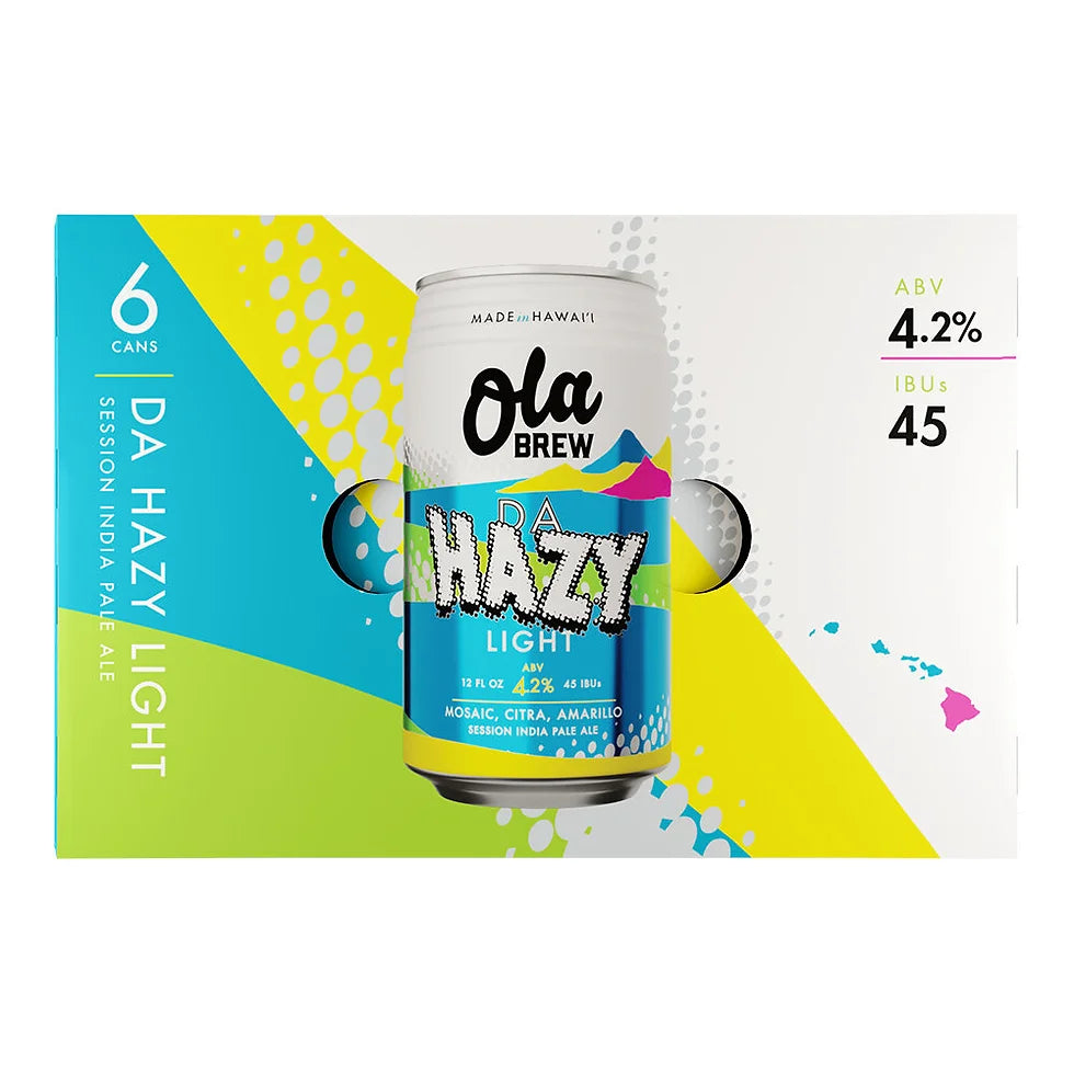 Ola Brew Da Hazy Light 6 Cans (12 oz)