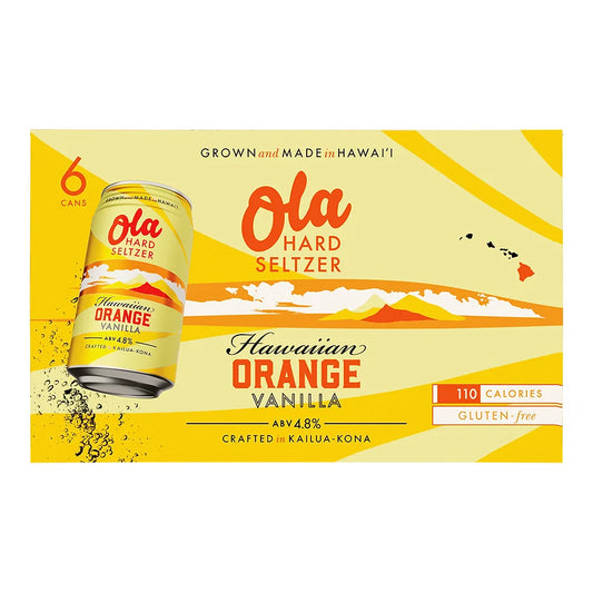 Ola Brew Hard Seltzer Orange Vanilla 6 Cans (12 oz)