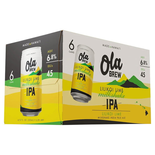 Ola Brew Lilikoi Lime Milkshake IPA 6 Cans (12 oz)
