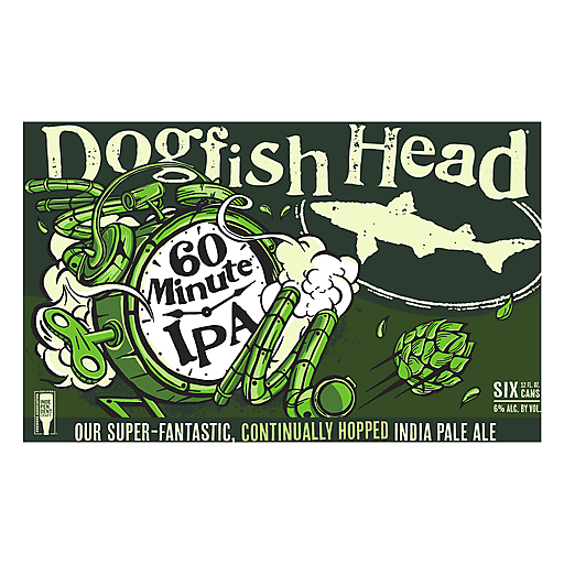 Dogfish Head 60 Minute IPA 6 Cans (12 oz)
