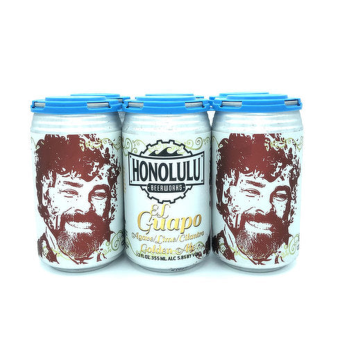 Honolulu Beerworks El Guapo Golden Ale 6 Cans (12 oz)