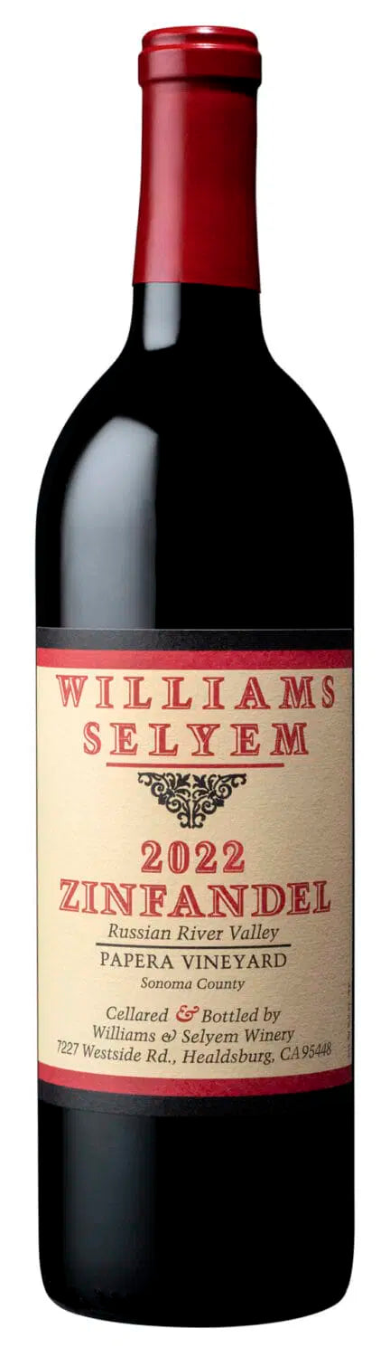 2022 Williams Selyem Zinfandel Papera Vineyard