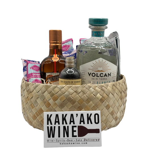 Black Hawaiian Sea Salt Margarita Cocktail Kit Gift Basket