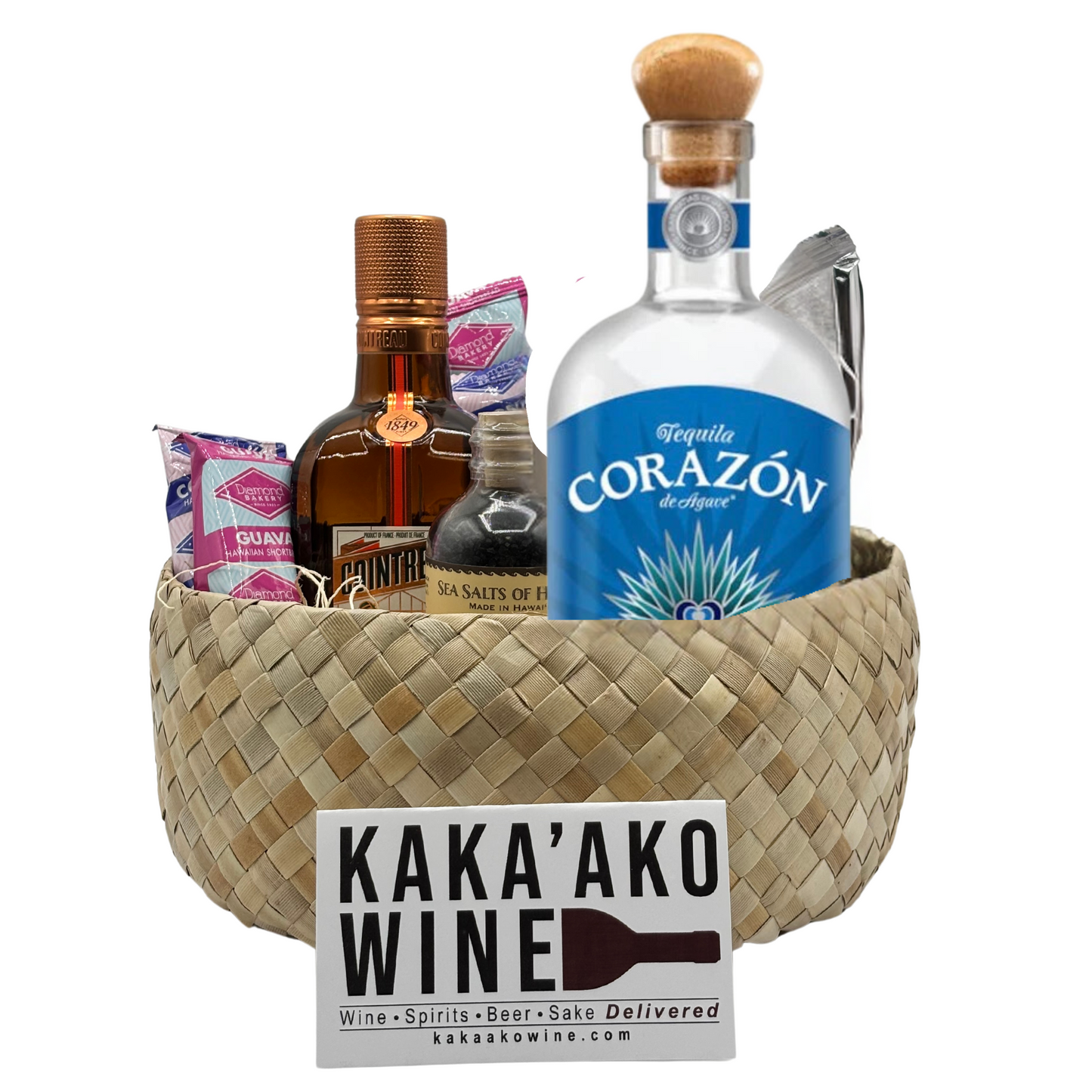 Black Hawaiian Sea Salt Margarita Cocktail Kit Gift Basket