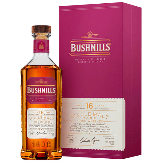 Bushmills 16 Year Single Malt Irish Whiskey (750ml)