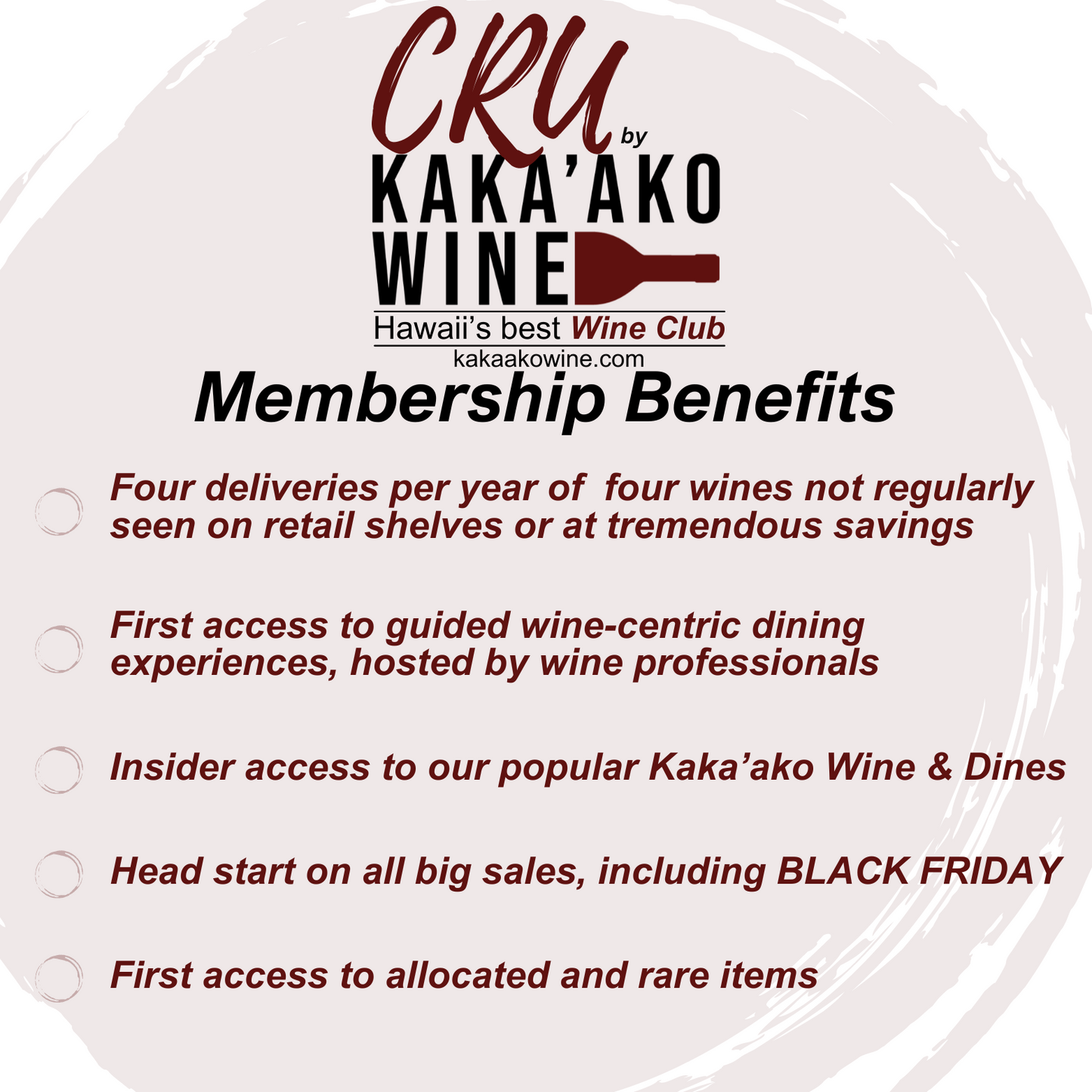 CRU by Kaka'ako Wine - Hawaii's Best Wine Club