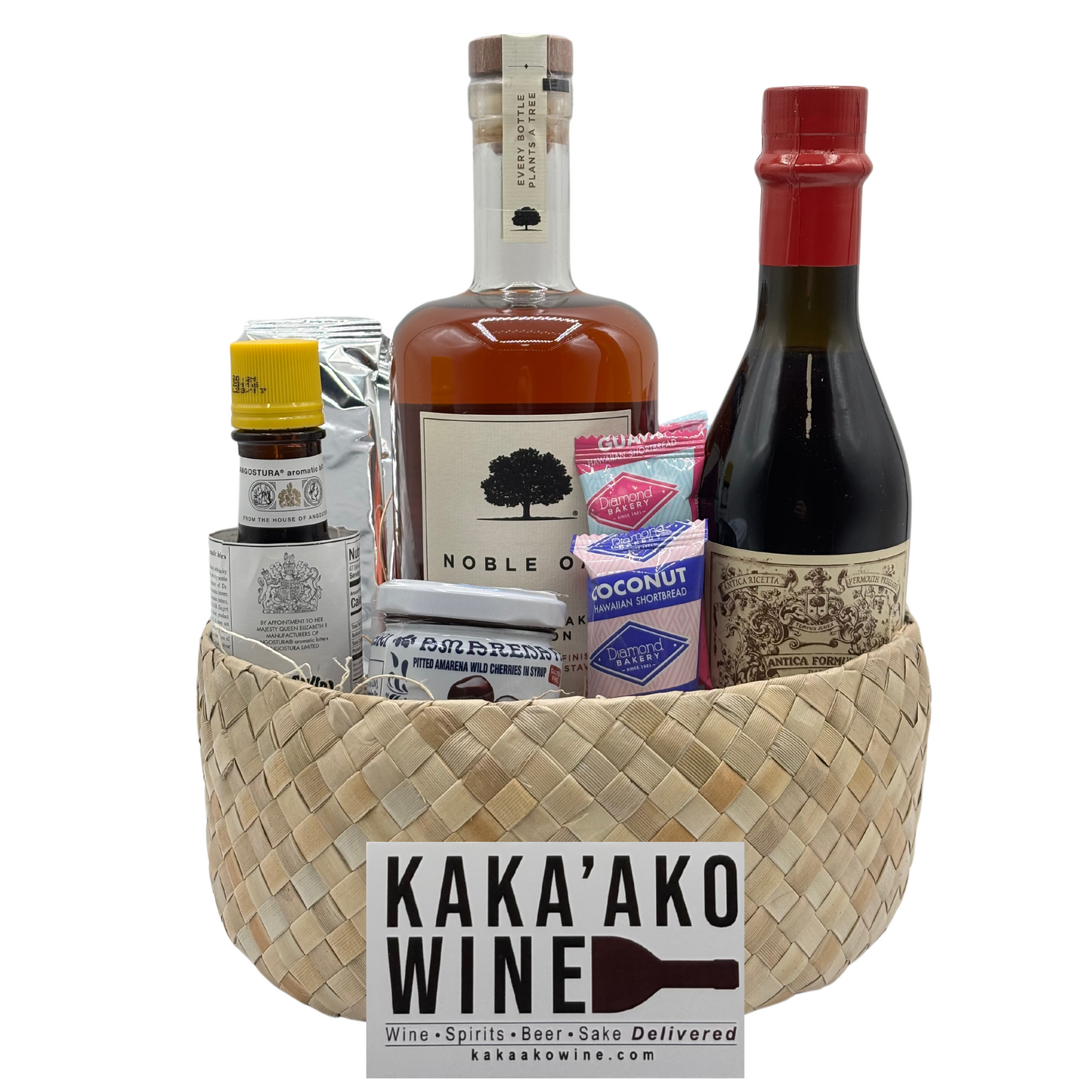 Classic Manhattan Cocktail Kit Gift Basket