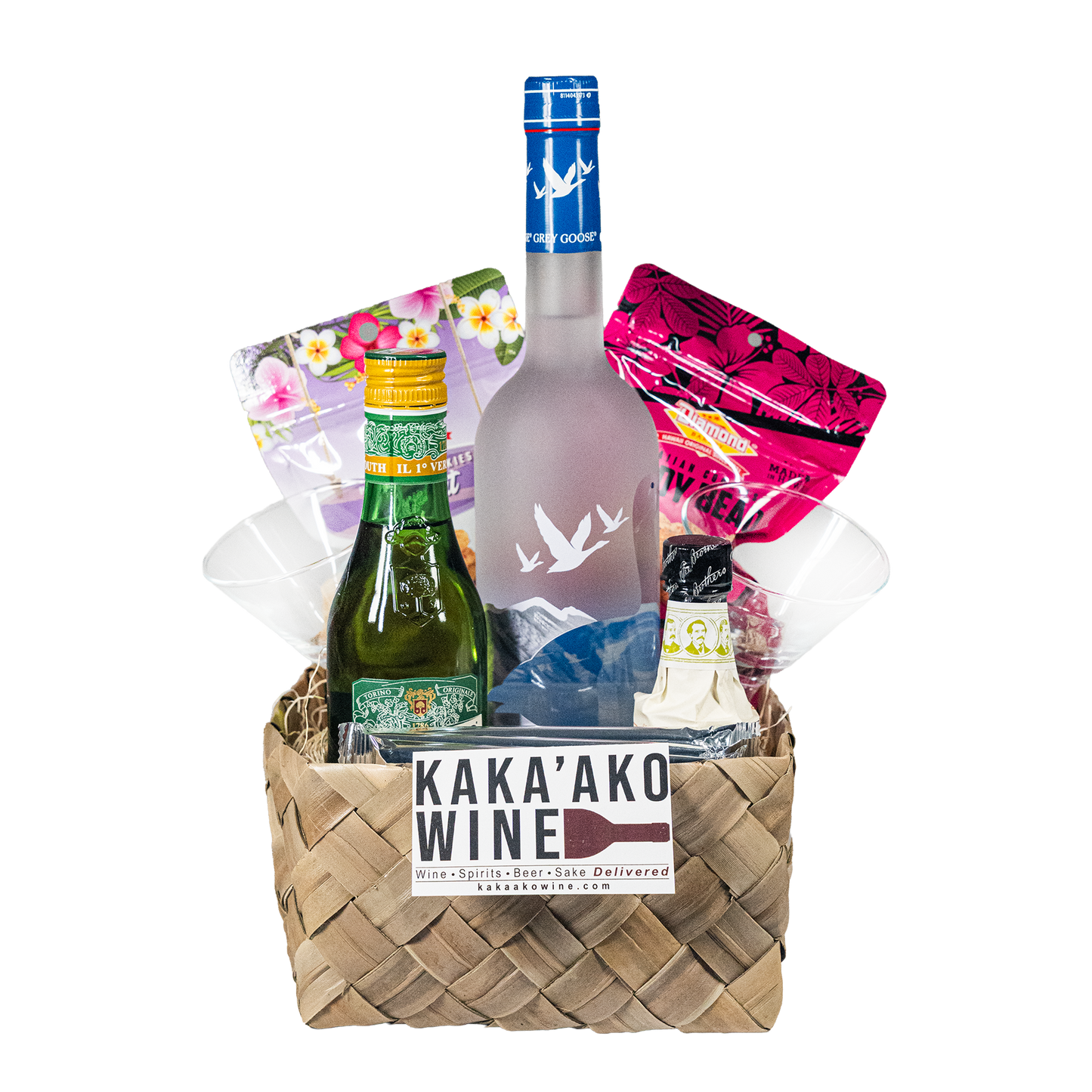 Grey Goose Vodka Martini Cocktail Gift Basket