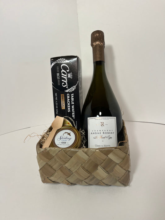 Champagne & Caviar Gift Basket