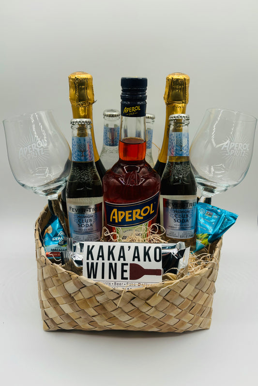 Aperol Spritz Cocktail Kit Gift Basket