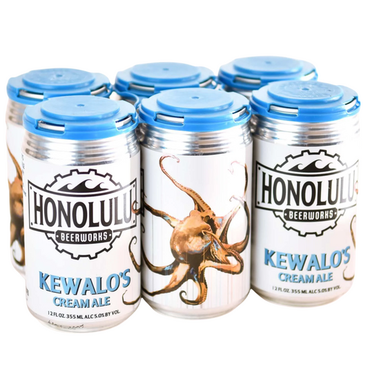 Honolulu Beerworks Kewalo’s Cream Ale 6 Cans (12 oz)
