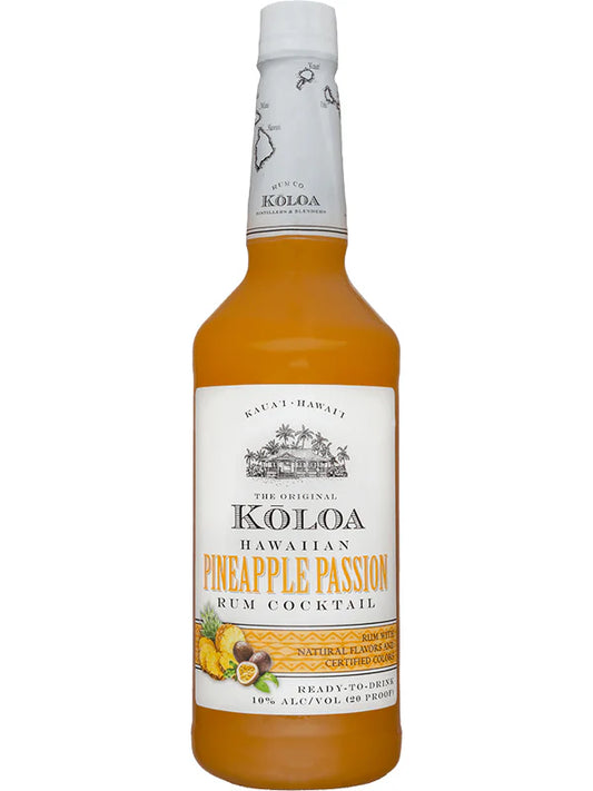 Koloa Kaua'i Hawaiian Pineapple Passion Rum Cocktail (1,000ml)