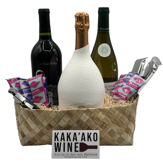 Premium Wine Trio Gift Basket (3 bottles)