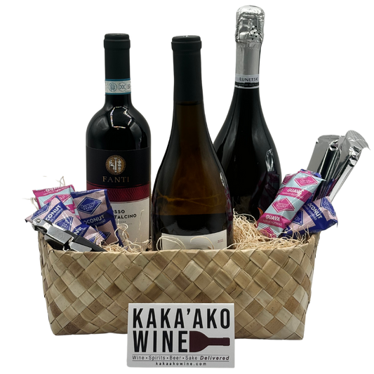 Wine Trio Gift Basket (3 bottles)