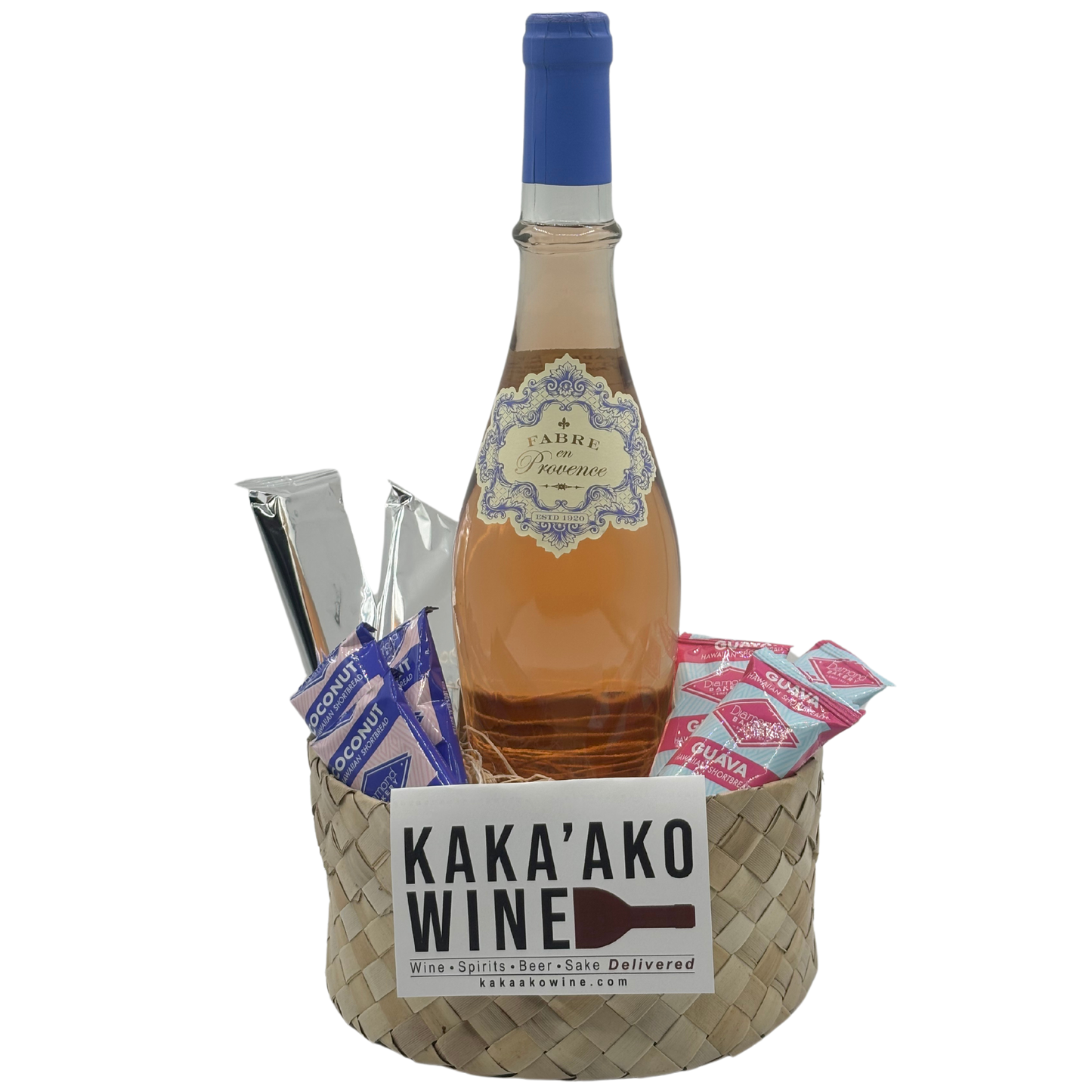 Pink Rosé Gift Basket (1 bottle)