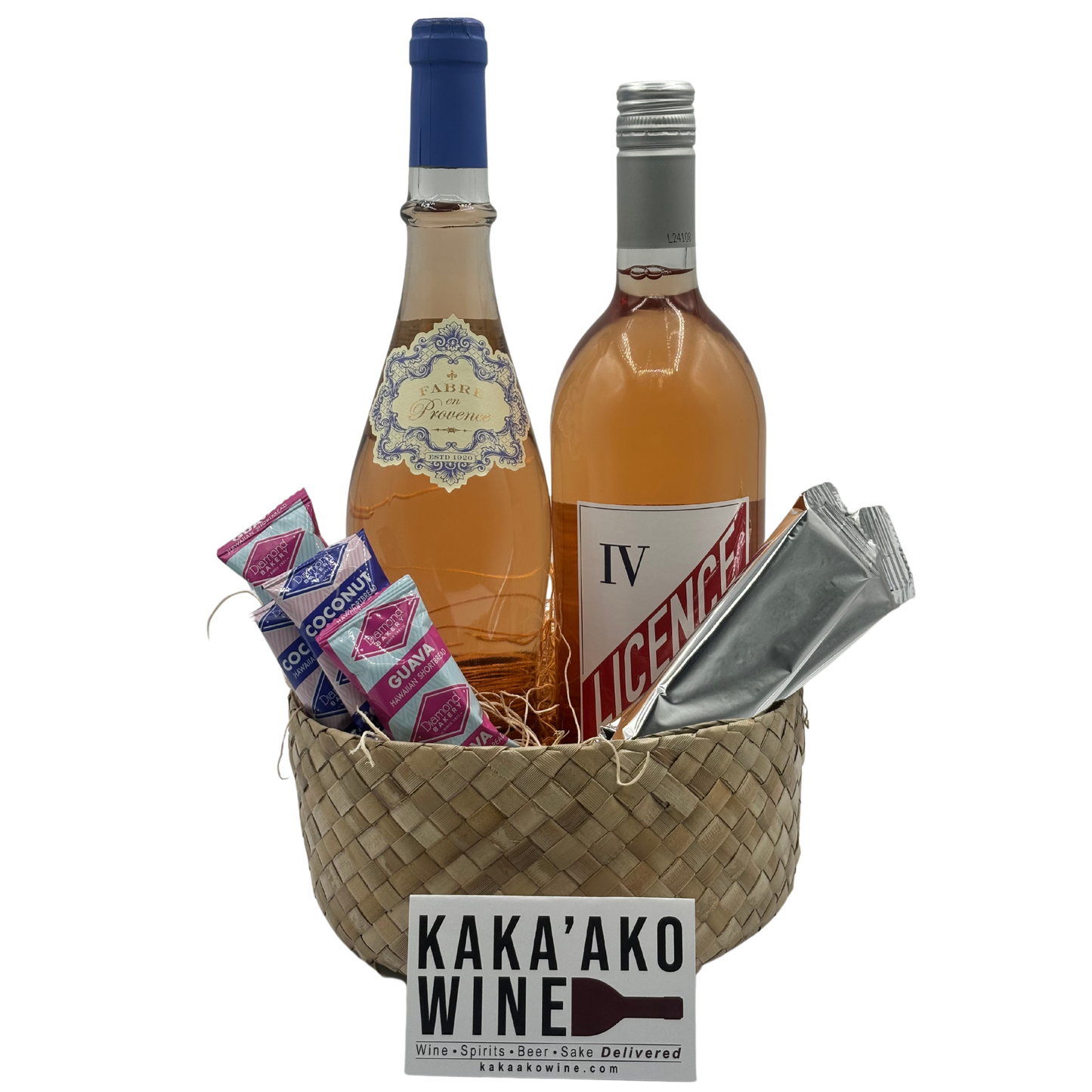 Double Pink Rosé Gift Basket (2 bottle)