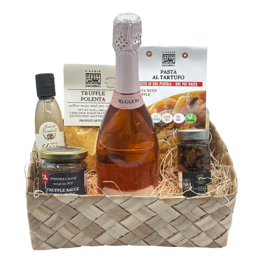 Rosé Prosecco & Truffle Indulgence Gift Basket