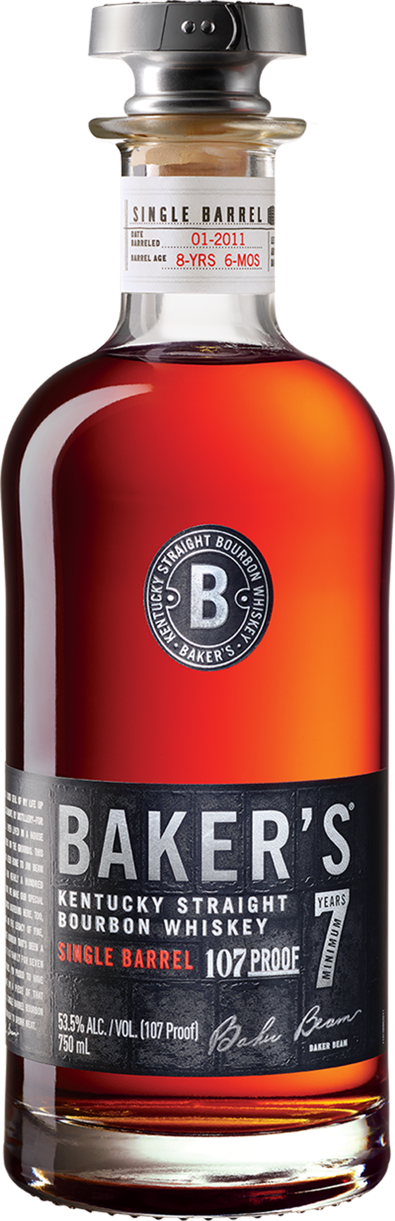 Baker's Bourbon 7 Year Single Barrel Whiskey (750ml)