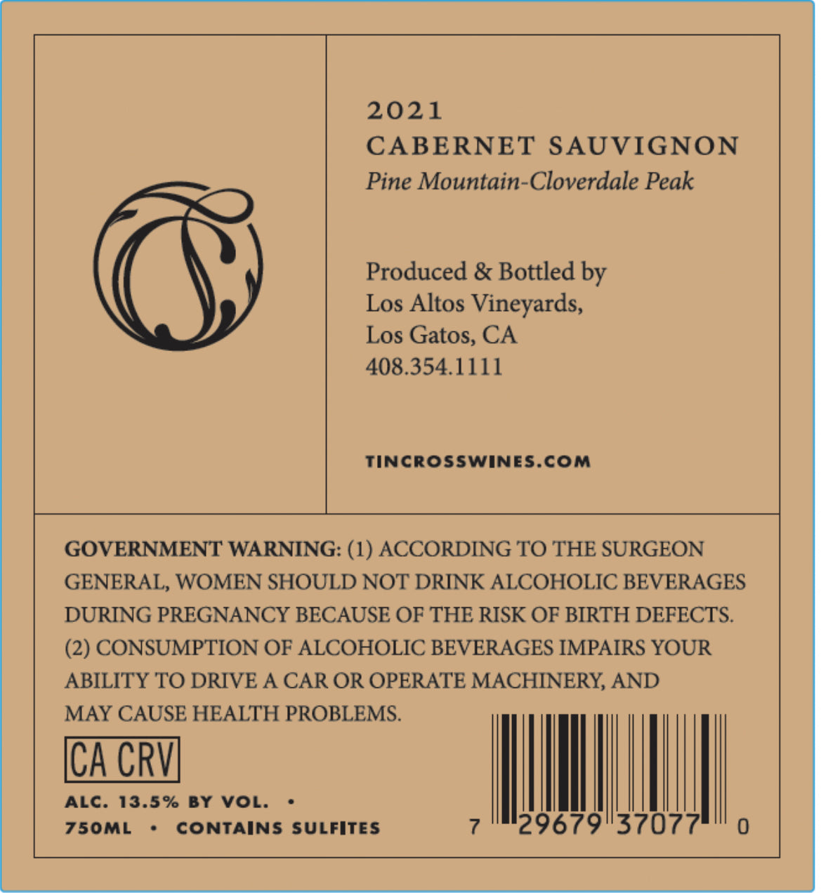 2021 Tin Cross Vineyard Dreem Cabernet Sauvignon