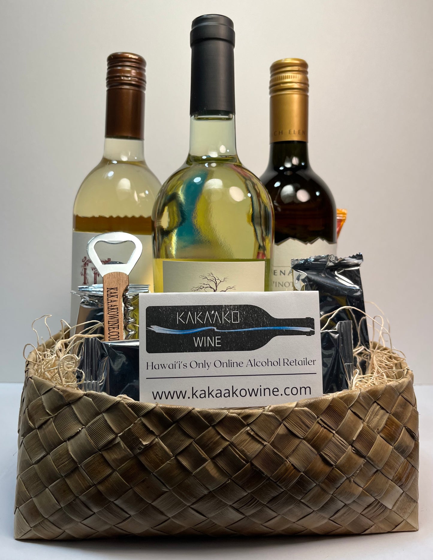 White Wine (3 bottles) Gift Basket