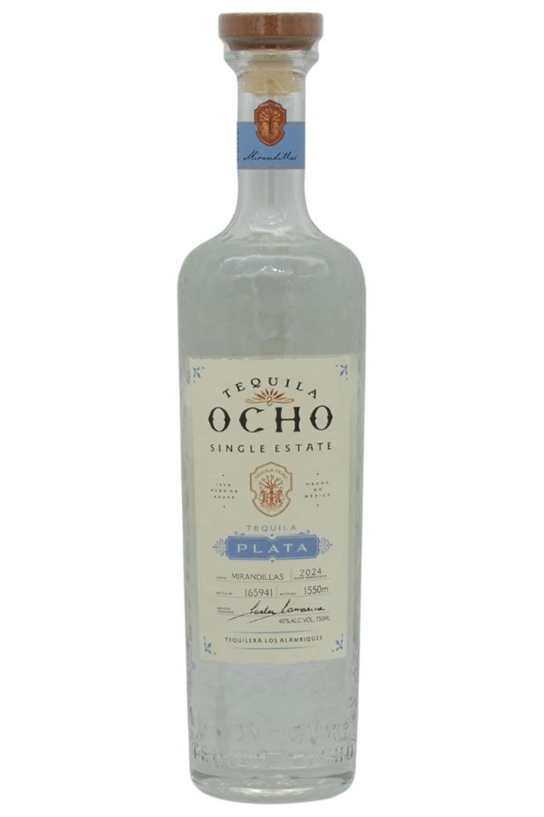 Tequila Ocho Single Estate Mirandillas Tequila Plata (750ml)