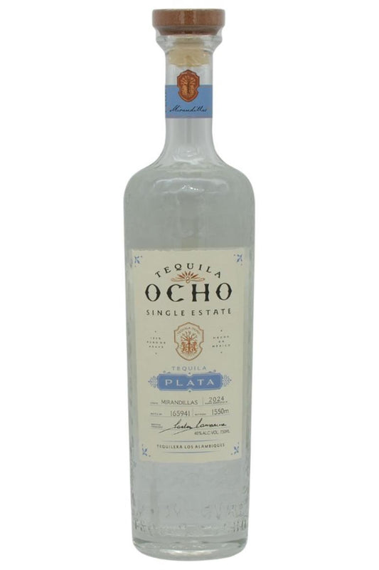 Tequila Ocho Single Estate Mirandillas Tequila Plata (750ml)