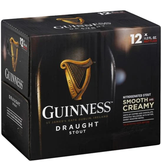 Guinness Draught Stout 12 Bottles (11.2oz)
