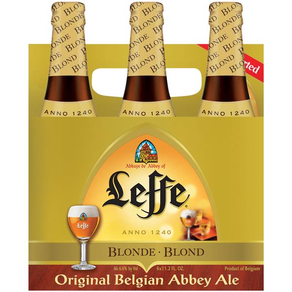 Leffe Blonde Original Belgian Abbey Ale 6 Bottles (11.2 oz)