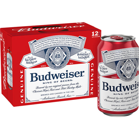Budweiser 12 Cans (12 oz)