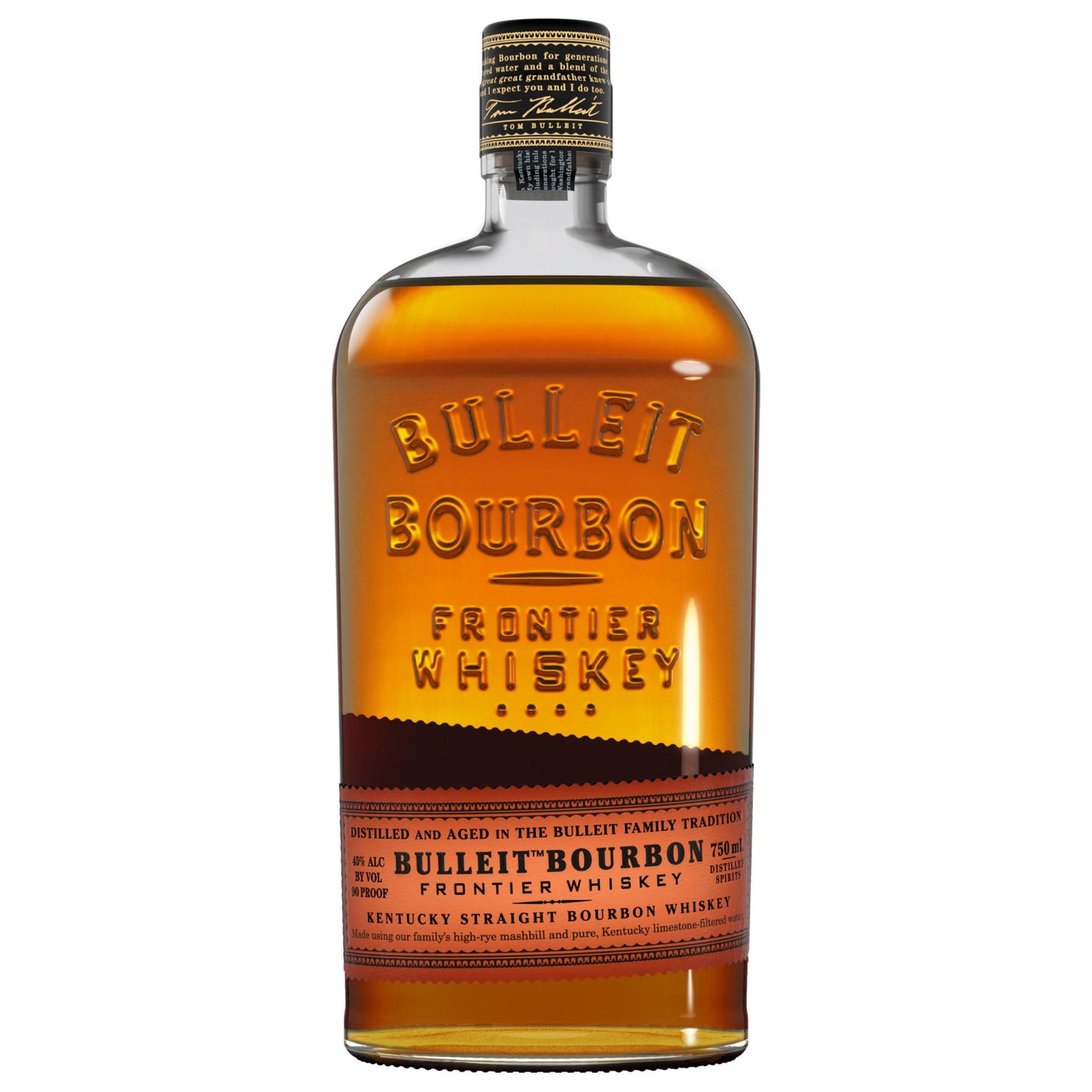 Bulleit Bourbon  Frontier Whiskey (750ml)