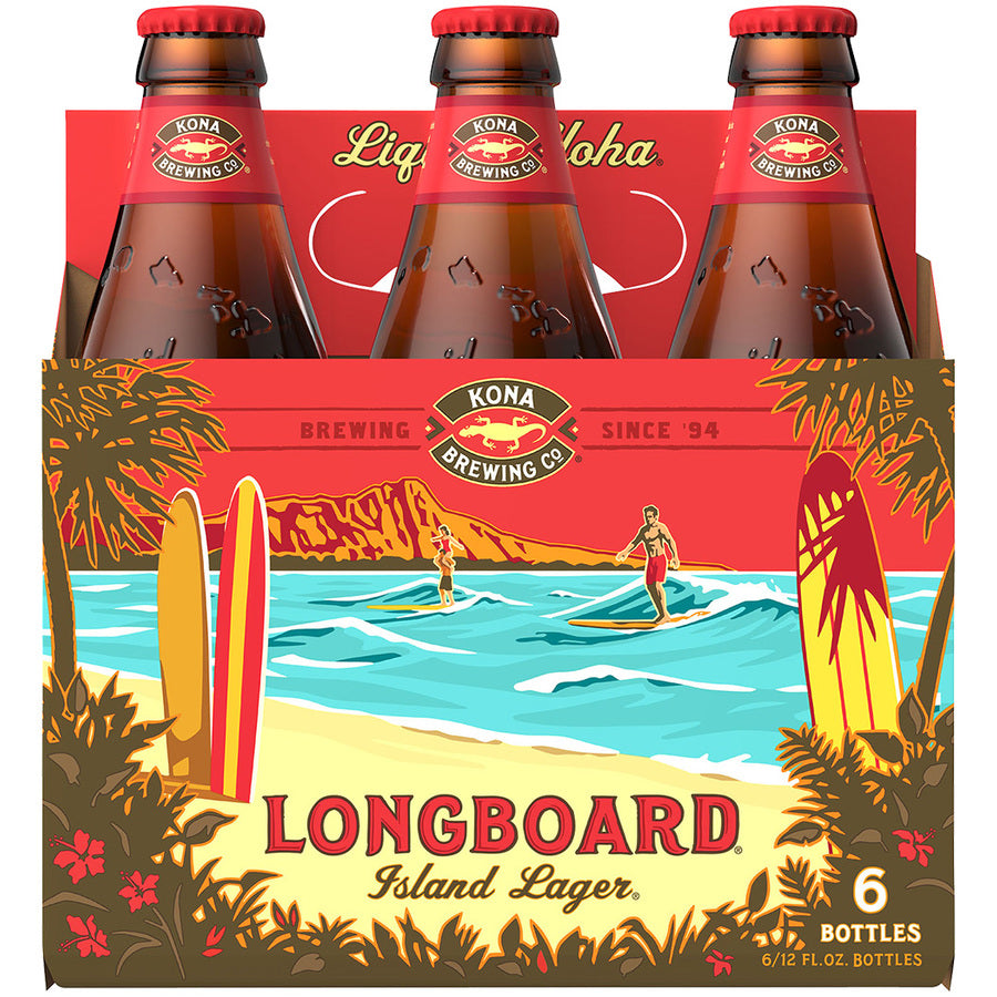Kona Longboard Lager 6 Bottles (12 oz)