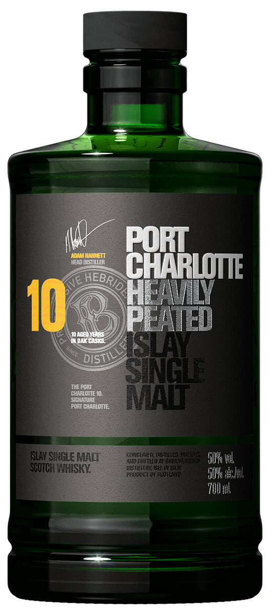 Bruichladdich Port Charlotte Heavily Peated 10 Year Old Single Malt Scotch Whisky (750ml)