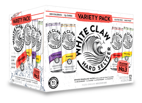White Claw Hard Seltzer #3 Variety Pack 12 Cans (12 oz)