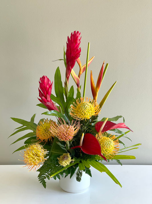 Upgrade 1-to-3 Bottle Purchase to a Large Seasonal Flower Arrangement