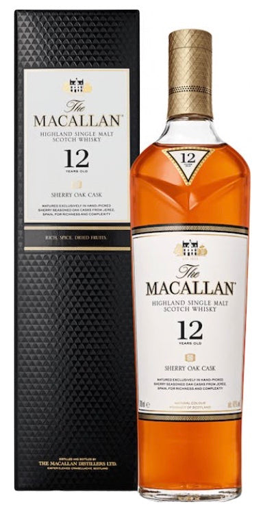 The Macallan Sherry Oak 12 Years Old Scotch Whisky (750ml)